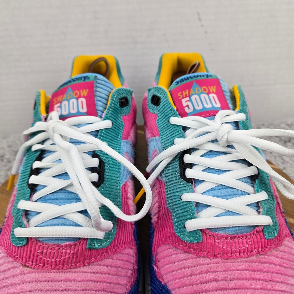 Saucony Mens 13 Shadow 5000 Patchwork Multi-Color Corduroy Casual Daily Sneaker - Picture 7 of 13
